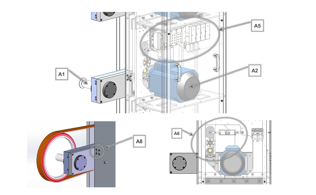 INTEC 恒压打磨与双重气动补偿砂带单元